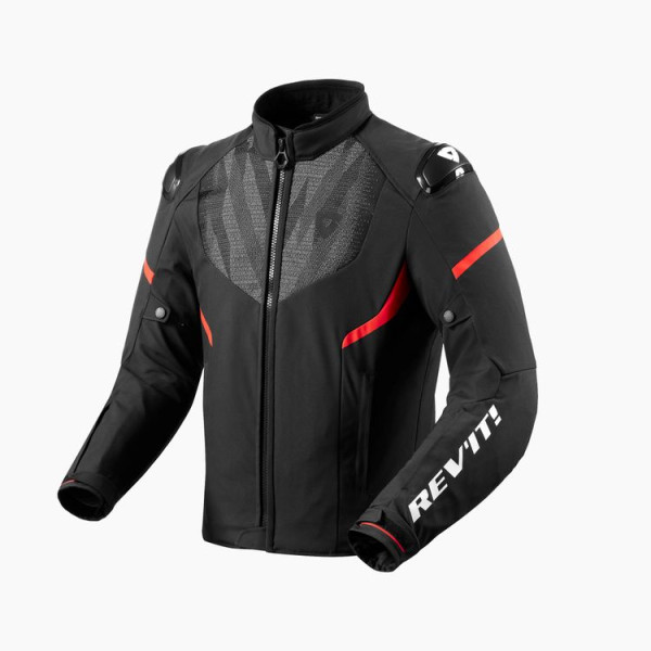 Rev'it! Revit Jacket Hyperspeed 2 H2O Black-Neon Red